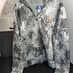 Ladies Cincinnati Bengals Hooded Jacket Size XL /Reebok / NFL